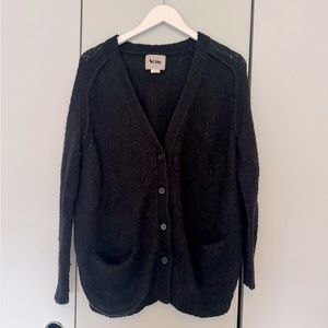 Acne chunky knit button down sweater